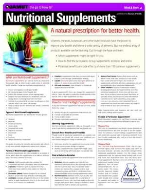 Nutritional Supplements (Quamut)