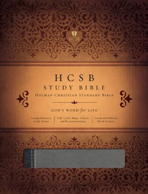 HCSB Study Bible, Black/Gray Duotone Simulated Leather Indexed