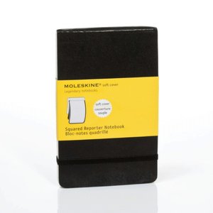 Moleskine Classic Soft Cover Pocket Squared Reporter Notebook