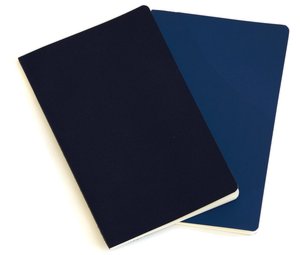 Moleskine Volant Large Ruled Notebook, Antwerp/Prussian Blue Set of 2