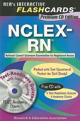 NCLEX-RN Interactive Flashcards w/CD-ROM (REA)