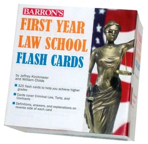 Barron's First Year Law School Flash Cards: 350 Cards with Questions & Answers