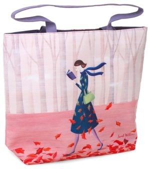 Afternoon Stroll Sarah Wilkins Microfiber Tote Bag