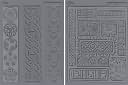 Lisa Pavelka Stamp Set 4.25"X5.5" Sheets 2/Pkg-Cultural-Ancient Doodles & Ethnic Border by JHB: Product Image