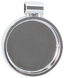 Lisa Pavelka Silver Plated Bezel 1/Pkg-Round by JHB: Product Image
