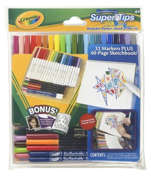 Crayola Supertips Marker Sketch & Draw Set