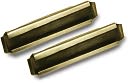 Artist Tray Label Holders 2"X.5" 4/Pkg-Antique Brass by 7 Gypsies: Product Image