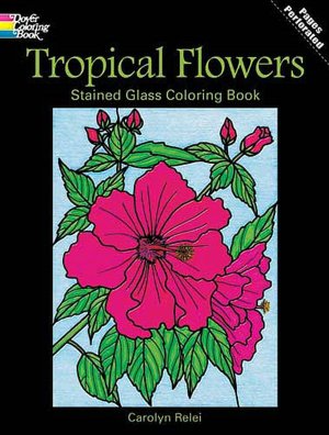 Tropical Flowers Stained Glass