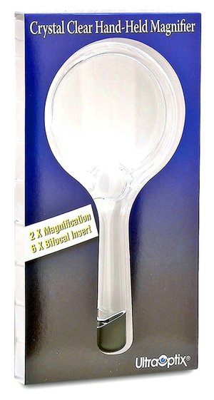 Crystal Clear Hand Held 3 Round Magnifier