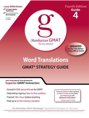 Word Translations GMAT Preparation Guide, 4th Edition