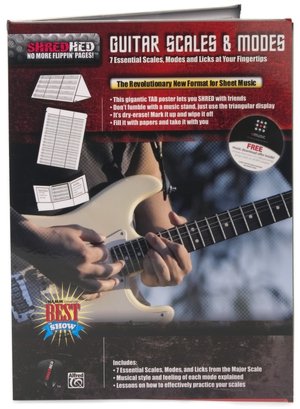 Guitar Scales & Modes: 7 Essential Scales, Modes, and Licks at Your Fingertips, Poster / Folder / Triangular Display