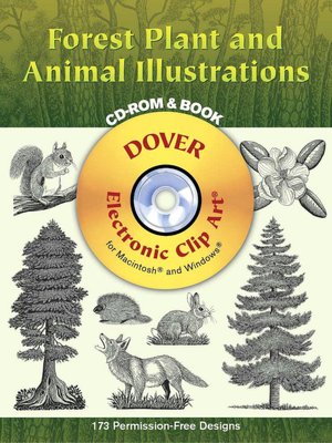 Forest Plant and Animal Illustrations (Dover Electronic Clip Art Series)