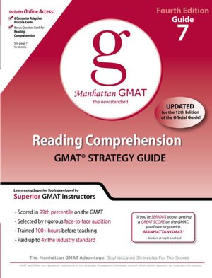 Reading Comprehension GMAT Preparation Guide, 4th Edition