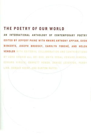 Poetry of Our World: An International Anthology of Contemporary Poetry