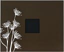 American Crafts Patterned 3-Ring Album 12"X12"-Chestnut W/Printed Flowers by American Crafts: Product Image