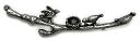 Blue Moon Lost & Found Pendants-Branch W/Bird/Nest Ant.Slv 1pc (22x80mm) by Blue Moon Beads: Product Image