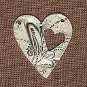 Blue Moon Reflections Metal Pendants-Heart Cutout Antique Silver 2/Pkg by Blue Moon Beads: Product Image