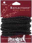 Blue Moon Reflections Braided Cording Kit-Black 3mm X 3 Yards/Pkg by Blue Moon Beads: Product Image