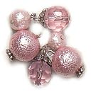Blue Moon Lost & Found Glass Beads-Round Assorted Pink 6/Pkg by Blue Moon Beads: Product Image