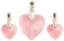 Blue Moon Frosting Glass Pendants-Mcc Heart Pink 3/Pkg by Blue Moon Beads: Product Image