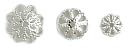 Blue Moon Frosting Metal Bead Caps 120/Pkg-Silver by Blue Moon Beads: Product Image