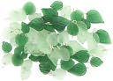 Blue Moon Enchanted Planet Glass Charms-Leaf-Green 54/Pkg (15x11mm-25x15mm) by Blue Moon Beads: Product Image