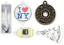 Blue Moon Tokens Metal Charms 5/Pkg-Antique Silver New York by Blue Moon Beads: Product Image