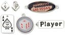 Blue Moon Tokens Metal Charms 6/Pkg-Antique Silver Vegas by Blue Moon Beads: Product Image