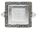 Blue Moon Design Studio Fancy Metal Connectors 3/Pkg-Square-Silver by Blue Moon Beads: Product Image