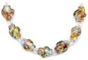 Blue Moon Art Glass Beads-10x12mm Baroque Purple/Blue W/Foil 7/Pkg by Blue Moon Beads: Product Image