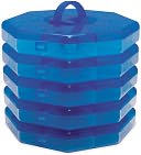 Ultimate Stacker 5/Pkg-Blue Octagon by Tidy Crafts: Product Image