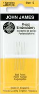 Bead Embroidery Hand Needles-Size 12 4/Pkg by Colonial Needle: Product Image