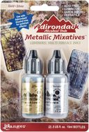 Adirondack Alcohol Ink Metallic Mixatives .5 Ounce 2/Pkg-Gold & Silver by Ranger: Product Image
