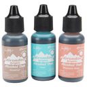 Adirondack Brights Alcohol Ink .5 Ounce 3/Pkg-Scenic Terrace-Hazelnut/Pool/Mtn Rose by Ranger: Product Image