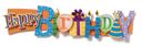 Birthday Stacked Statement Stickers 2.5"X10" by Karen Foster: Product Image