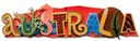 Australia Stacked Statement 3-D Title Sticker by Karen Foster: Product Image
