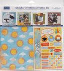 Calendar Creations Creative Kit-(12) 12"X12" Papers, (12) Month Stickers by Karen Foster: Product Image