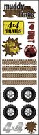 ATV Clear Stickers 2.5"X10" Sheet-Muddy Trails by Karen Foster: Product Image