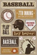 Baseball Cardstock Stickers 5.5"X9"-7th Inning Stretch by Karen Foster: Product Image