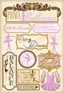 Ballet Cardstock Stickers 5.5"X9" Sheet-Prima Ballerina by Karen Foster: Product Image