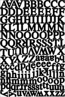 Alphabet Cardstock Stickers 5.5"X9" Sheet-Headline/Black by Karen Foster: Product Image