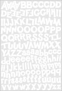 Alphabet Cardstock Stickers 5.5"X9" Sheet-Funky/White by Karen Foster: Product Image