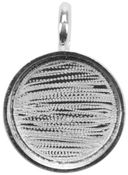 Designer's Small Circle Base 1/Pkg-Silver Overlay 19.17mm by Amate Studios: Product Image