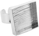 Designer's Deep Welled Square Ring Base 1/Pkg-Silver Overlay 21mm by Amate Studios: Product Image
