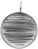 Designer's Extra Large Circle Base 1/Pkg-Silver Overlay 34.93mm by Amate Studios: Product Image