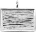 Designer's Large Rectangle Base 1/Pkg-Silver Overlay 33.4x21.7mm by Amate Studios: Product Image