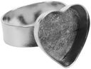 Base Elements Adjustable Heart Ring Base 1/Pkg-Silver Overlay 16.5x14mm by Amate Studios: Product Image