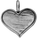 Designer's Mini Heart Base 1/Pkg-Silver Overlay 29x23mm by Amate Studios: Product Image