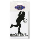 Cardstock Laser Die-Cuts-Basketball Girl by Scrapbook 101: Product Image