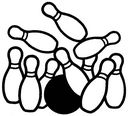 Cardstock Laser Die-Cuts-Bowling by Scrapbook 101: Product Image